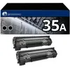 Image de Pack 2 Toners compatible HP 35A noir