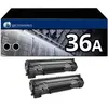 Image de Pack 2 Toners compatible HP 36A noir