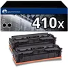 Image de 123CONSOMMABLES - 410X - Toners compatible avec HP CF410A CF410X 410A 410X pour HP Color Laserjet Pro MFP M477fdw M477fnw M477fdn M452nw M377dw M452dn M452dw M477 M452 (Pack 2 noir)