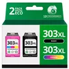 Image de 123CONSOMMABLES - 303XL - Pack 2 cartouches compatibles HP 303XL - noir et couleurs