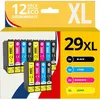 Image de 123CONSOMMABLES - 29XL - Pack 12 cartouches encre compatible avec EPSON T29XL pour Epson XP-342 XP-352 XP-452 XP-332 XP-245 XP-442 XP-255 XP-355 XP-455 XP-247 XP-432 XP-435 XP-335 XP-345