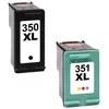Image de UPrint H-350XL/351XL PACK - Pack de 2 - taille XL - noir, couleur (cyan, magenta, jaune) - compatible - remanufacturé - cartouche d'encre (alternative pour : HP 350XL, HP 351XL) - pour HP Deskjet D4268; Photosmart C4483, C4486, C4488, C4524, C4583, C458
