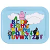 Image de Plateau Alphabet BARBAPAPA Petit Jour Paris Mélamine Multicolore