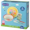 Image de Petit Jour Paris, Vaisselle + couverts pour enfants, - Set de 5 pièces Peppa Pig - avec sa boîte cadeau !