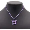 Image de collier fantaisie pendentif strass 31cm coloré - modèle aléatoire - bg international 32961
