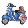 Image de Ecussons Thermocollant Transport de Collection 3,5 X 6 cm - Mediac(...) - Vespa Bleu