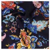 Image de Tissu jersey fleuri sur fond marine vendu au mètre(...) - print004