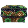 Image de Boîte à couture Vert et Or - 21x28,5x19,5cm - Collection Les merveilles d'Alice(...) - 846 Vert et Or