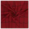Image de Tissu type Spider-man rouge ou / et noir vendu au mètre(...) - 0004 Rouge