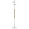 Image de Unilux, Garde-robe + portant, Portemanteau "ACCESS", hauteur 1.750 mm, hêtre/blanc avec 6 patères rondes, support en acier...