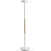 Image de Unilux© - Unilux Pryska Lampadaire LED 40W 4000 Lumens à Variation d'Intensité lumineuse 180 x 34cm Blanc/Hêtre
