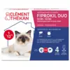 Image de Clément Thékan Fiprokil Duo Chat 50 mg/60 mg 0,5 ml Pipettes x 4