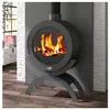 Image de Poêle à bois fonte 10kw anthracite Godin 410101ANTH
