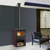 Image de Poêle à bois 8.5kw noir/carmin Godin 362113carmin