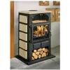 Image de Poêle à bois fonte 12kw noir Godin 350104000338