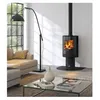Image de Poêle à bois fonte 8kw noir Godin 411110noir