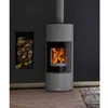Image de Poêle bois bûche GODIN Terrasson 8Kw - Gris - 400230