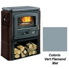 Image de Poêle à Bois Godin Eco 2 363109 Vert Flamand Mat