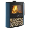 Image de Poêle à Bois Godin Coggia Sur Bucher 388245 Bleu Boreal