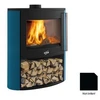Image de Poêle à Bois Godin Coggia Sur Bucher 388245 Noir Brillant