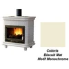 Image de Poêle à Bois Godin Constance 4 Turbo 630156 Biscuit Mat Monochrome