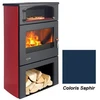 Image de Poêle à Bois Godin Grand Chinon 2 363117 Chrome Saphir