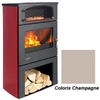 Image de Poêle à Bois Godin Grand Chinon 2 363117 Chrome Champagne
