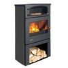 Image de Poêle à Bois Godin Grand Chinon 2 363117 Chrome Gris Anthracite