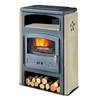 Image de Poêle à Bois Godin Eco 2 363114 Ceramique Biscuit Brillant