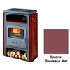 Image de Poêle à Bois Godin Eco 2 363114 Ceramique Bordeaux Mat
