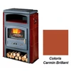 Image de Poêle à Bois Godin Eco 2 363114 Ceramique Carmin Brillant