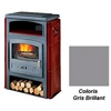 Image de Poêle à Bois Godin Eco 2 363114 Ceramique Gris Brillant