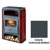 Image de Poêle à Bois Godin Eco 2 363114 Ceramique Anthracite Mat