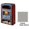 Image de Poêle à Bois Godin Eco 2 363114 Ceramique Taupe Brillant