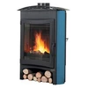 Image de Poêle à Bois Godin Brulhaut 2 364132 Bleu Boréal
