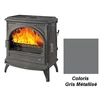 Image de Poêle à Bois Godin Petit Carvin 2 366106 Gris Métallisé