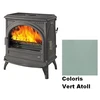 Image de Poêle à Bois Godin Petit Carvin 2 366106 Vert Atoll