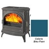 Image de Poêle à Bois Godin Petit Carvin 2 366106 Bleu Paon