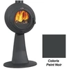 Image de Poêle à Bois Godin Galey 2 388159 Sur Pied Peint Anthracite