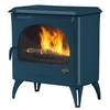 Image de Poêle à Bois Godin Courances 2 388157 Bleu Paon