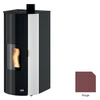 Image de Poêle à Granulés Godin Lurus 2 493104 Peint Rouge 6 Kw