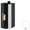Image de Poêle à Granulés Godin Lurus 2 493104 Peint Blanc 6 Kw