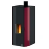 Image de Poêle à Granulés Godin Trana 2 493107 Rouge 9 Kw