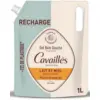Image de Rogé Cavaillès Gel Bain Douche Lait et Miel Recharge 1 L