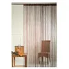 Image de brise rideau de fils mercerisés - marron taupe - h 90 x l 240 cm