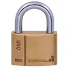 Image de Cadenas standard laiton UNO 60mm s'entrouvrant anse en U - HERACLES - I-CAD60MV