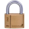 Image de Cadenas standard laiton UNO 60 mm s'entrouvrant anse en U HERACLES I-CAD60MV