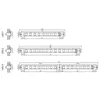 Image de Grille glissière H22 LG475 brun - RENSON - 485303