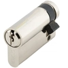 Image de Demi-cylindre européen 5 goupilles 5G 10 x 70 mm pour fermeture anti-panique laiton nickelé 3 clés HERACLES C100117