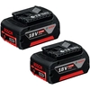 Image de Pack de 2 batteries Li-Ion GBA 18 V 5 Ah BOSCH PACK2BAT5LI